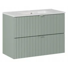 Cabinet with sink LINE GREEN, 80 cm